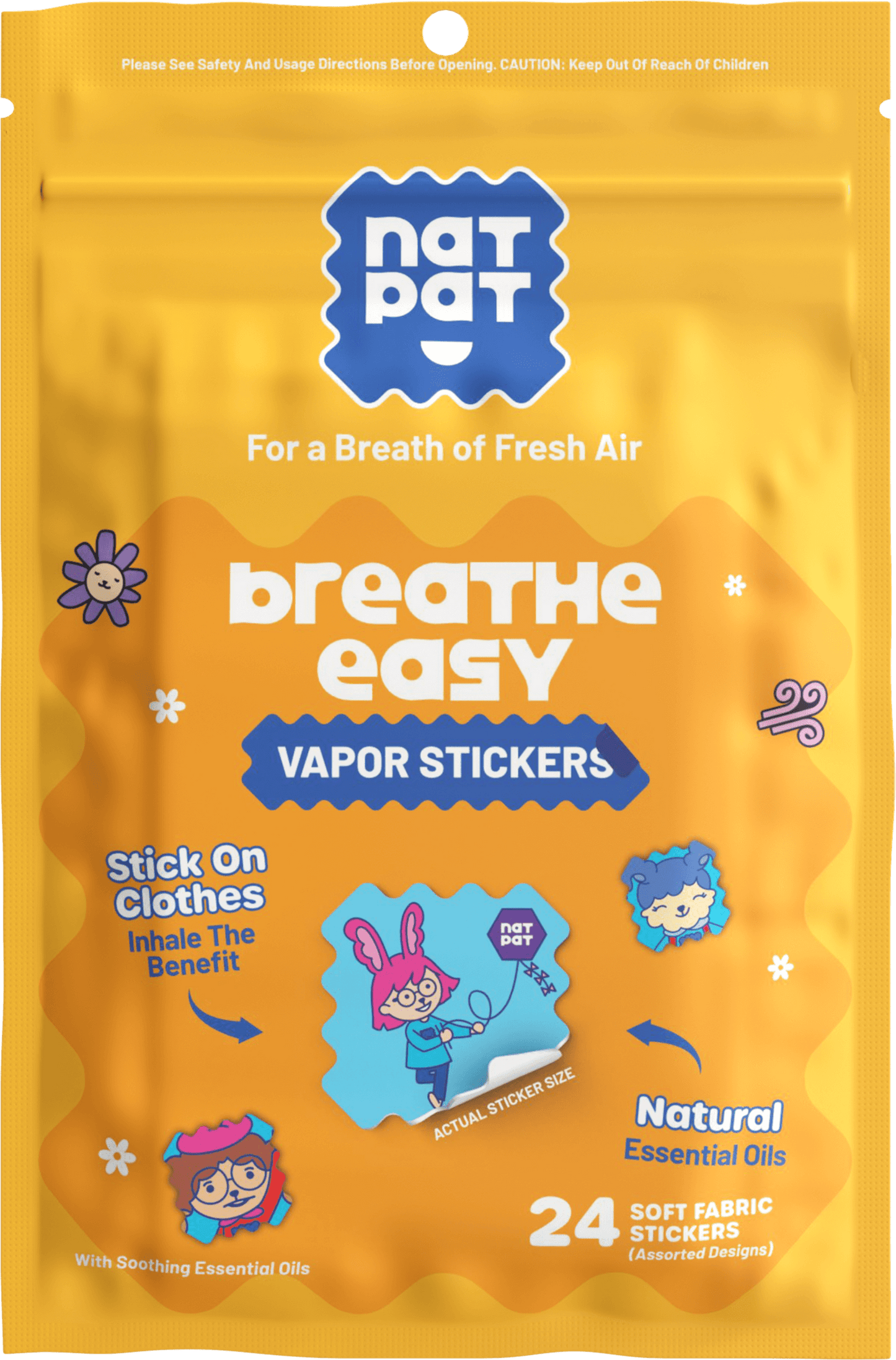 Breath Easy Stickers