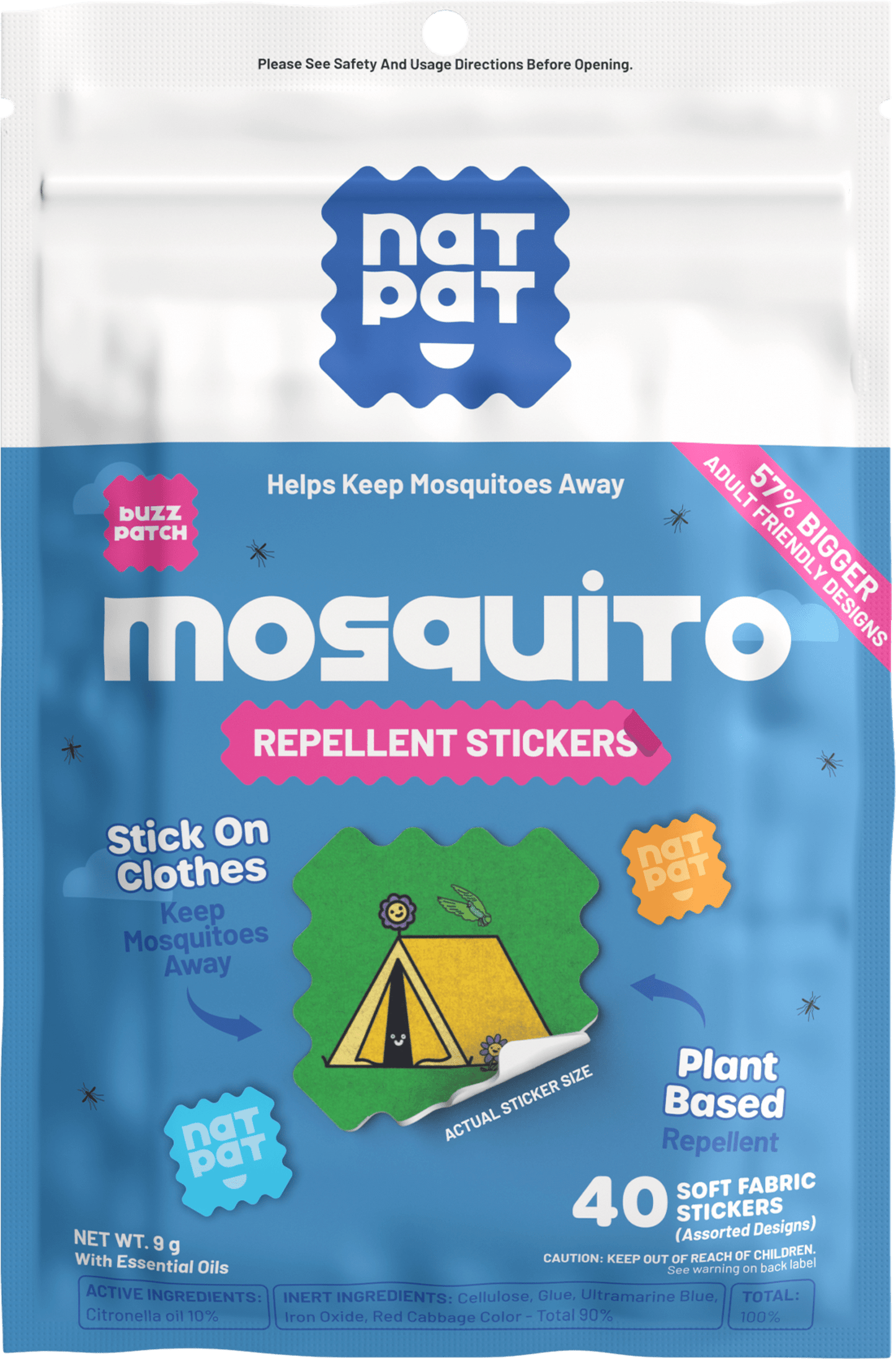 Mosquito Stickers for Adults