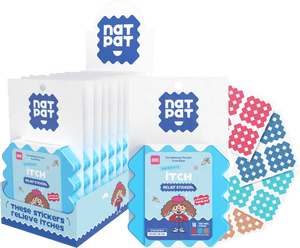 NatPat Kids Itch Relief Stickers 16s - 10 Resale Packs in a Display Box