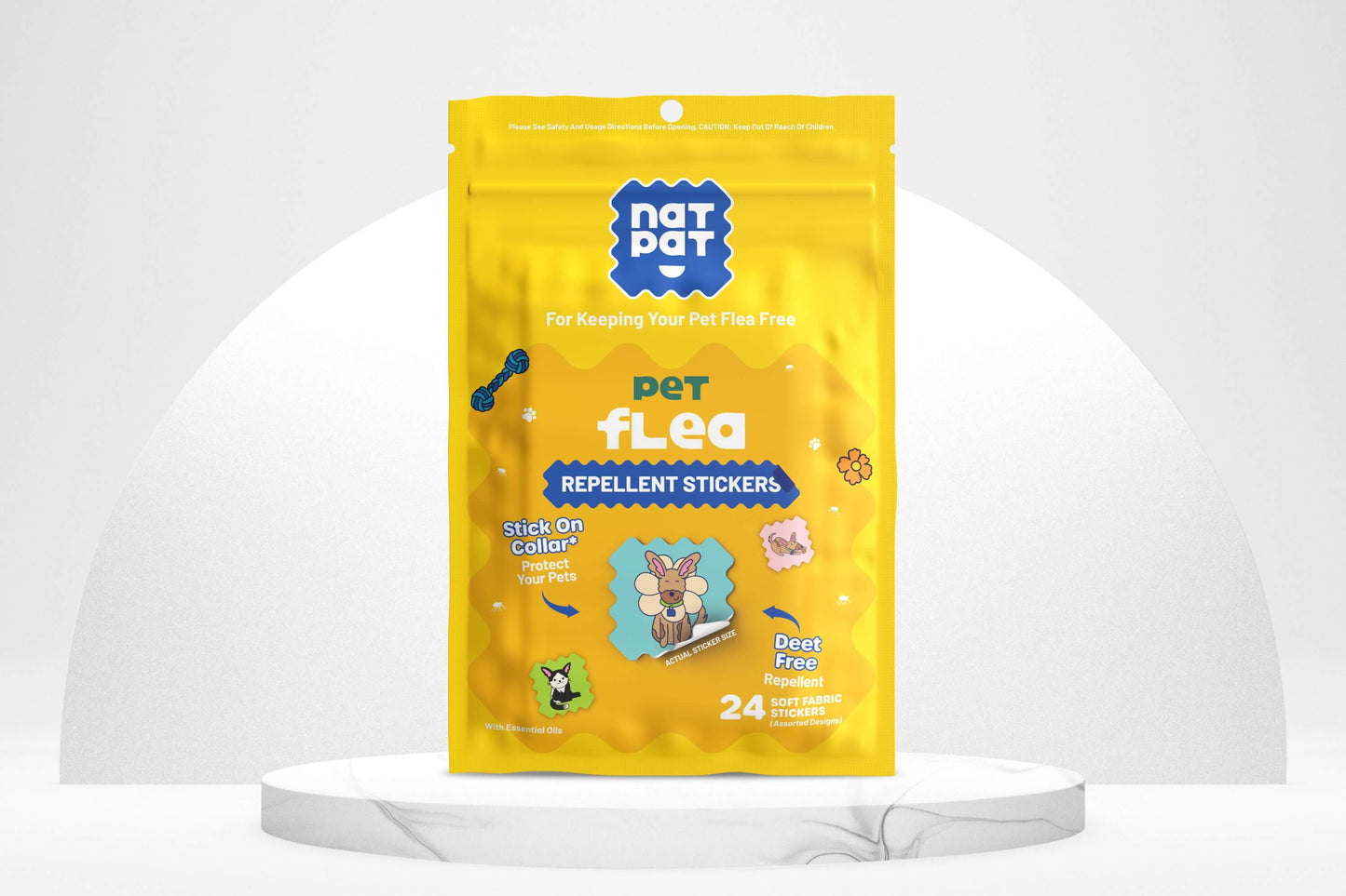 Pet Flea Repellent Stickers