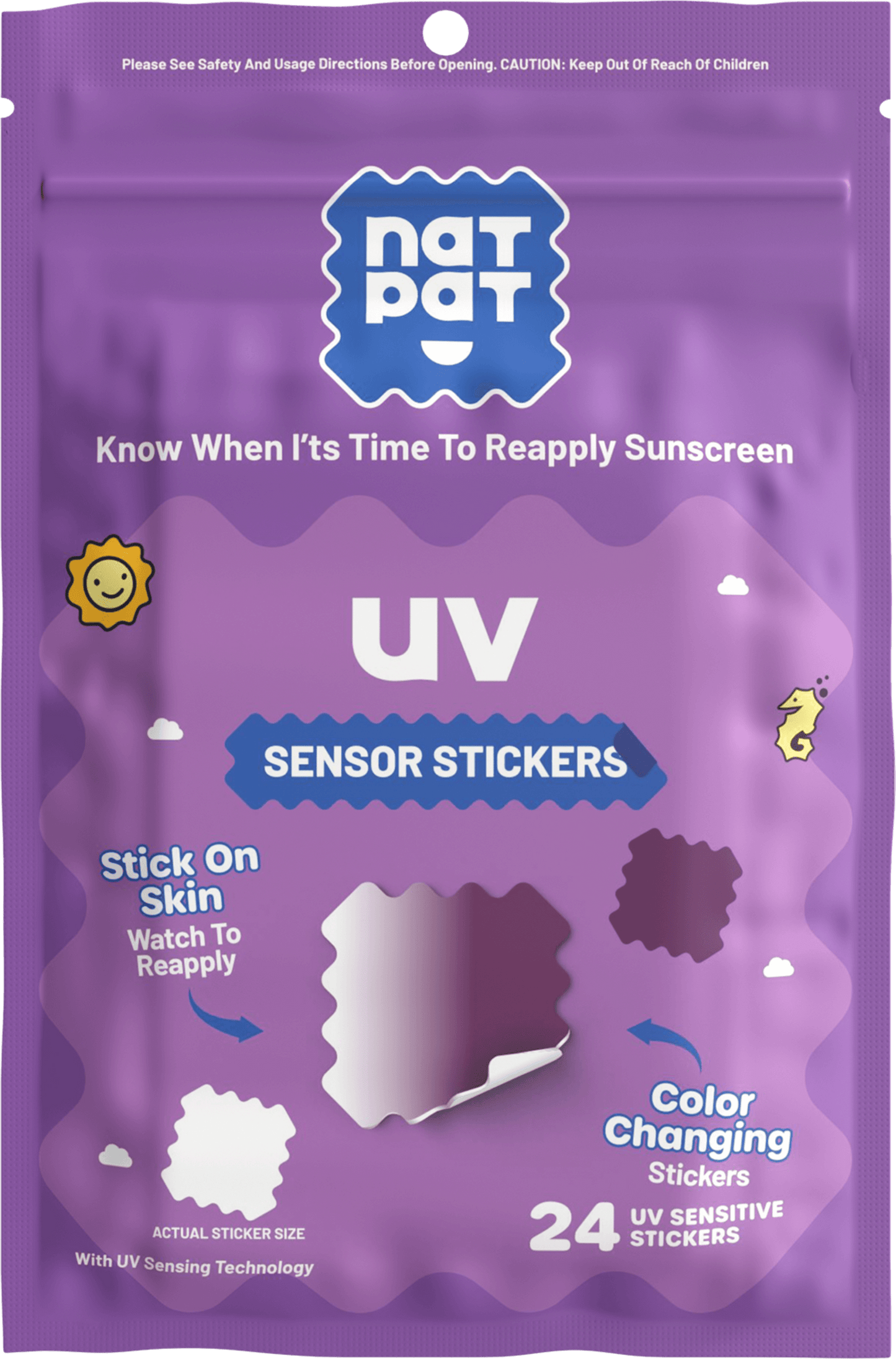 UV-Detecting Stickers