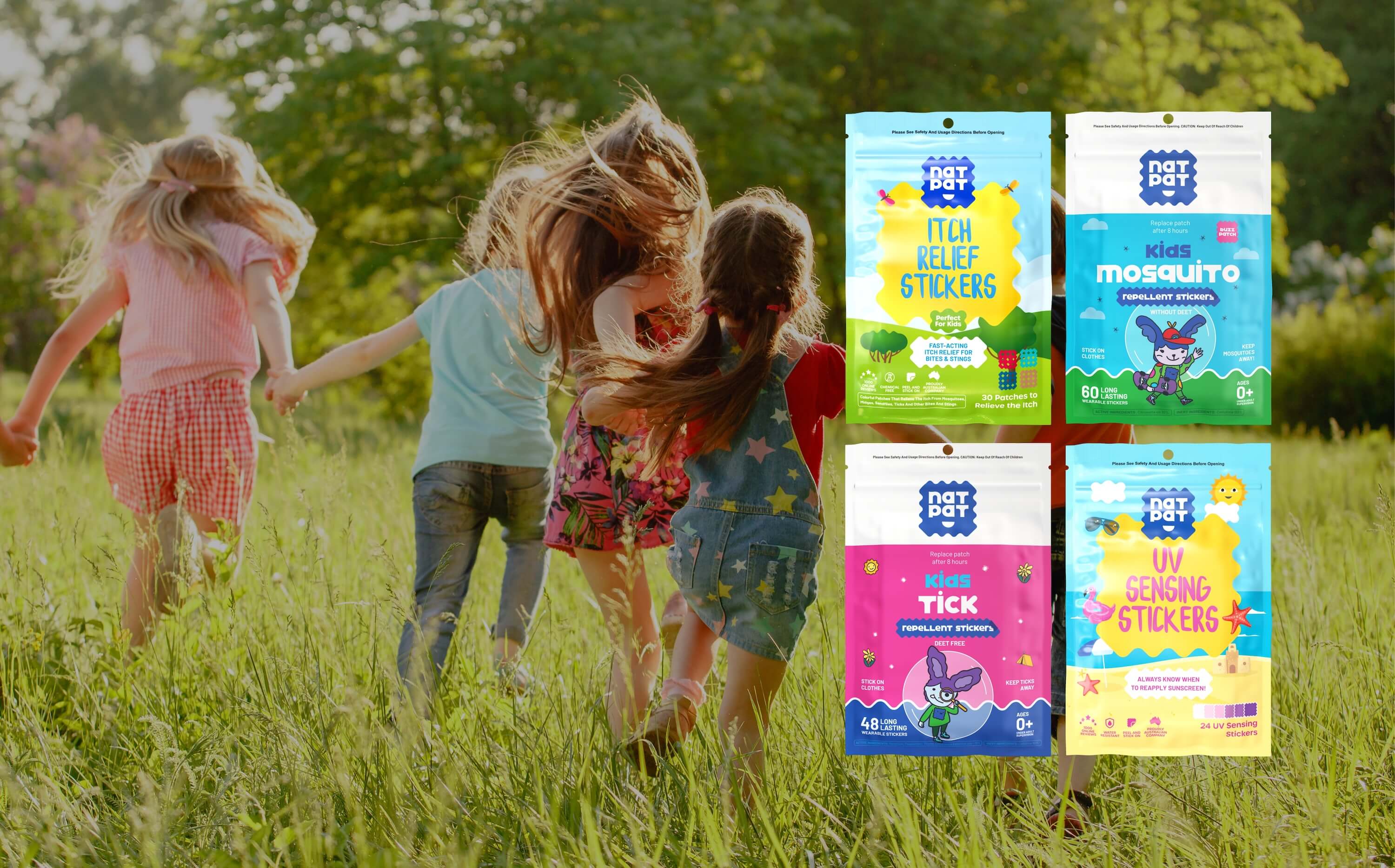 Natural Outdoor Protection by NATPAT - Mosquito Patches & More