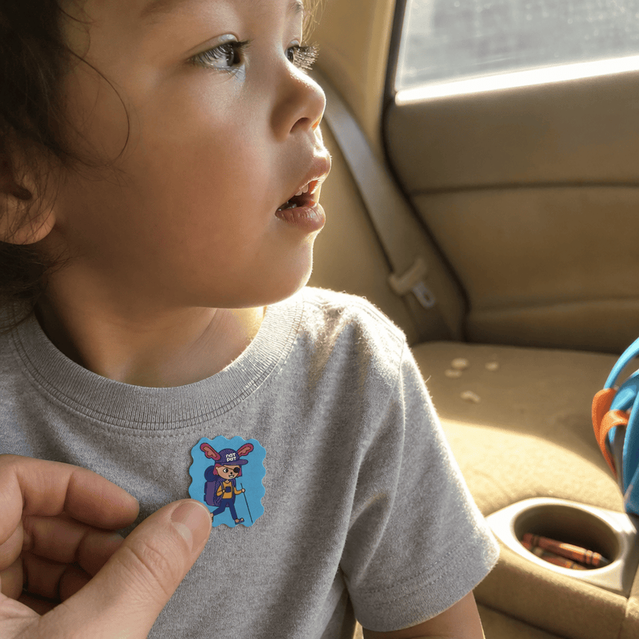 Multiple packs of StuffyPatch congestion-relief stickers stocked up and ready for cold and flu season.