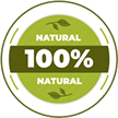 100% Natural Badge