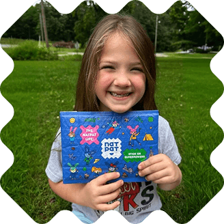 Girl with box