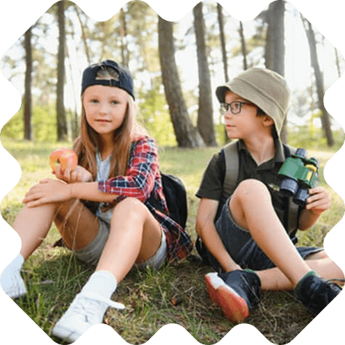 Kids sitting