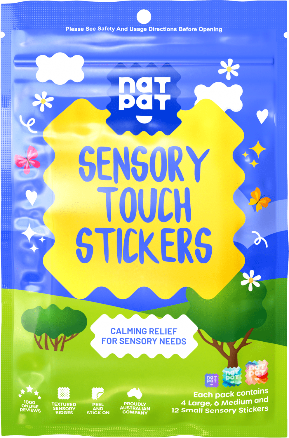 Touch and Texture: NATPAT Sensory Stickers for Enhanced Focus and Calm