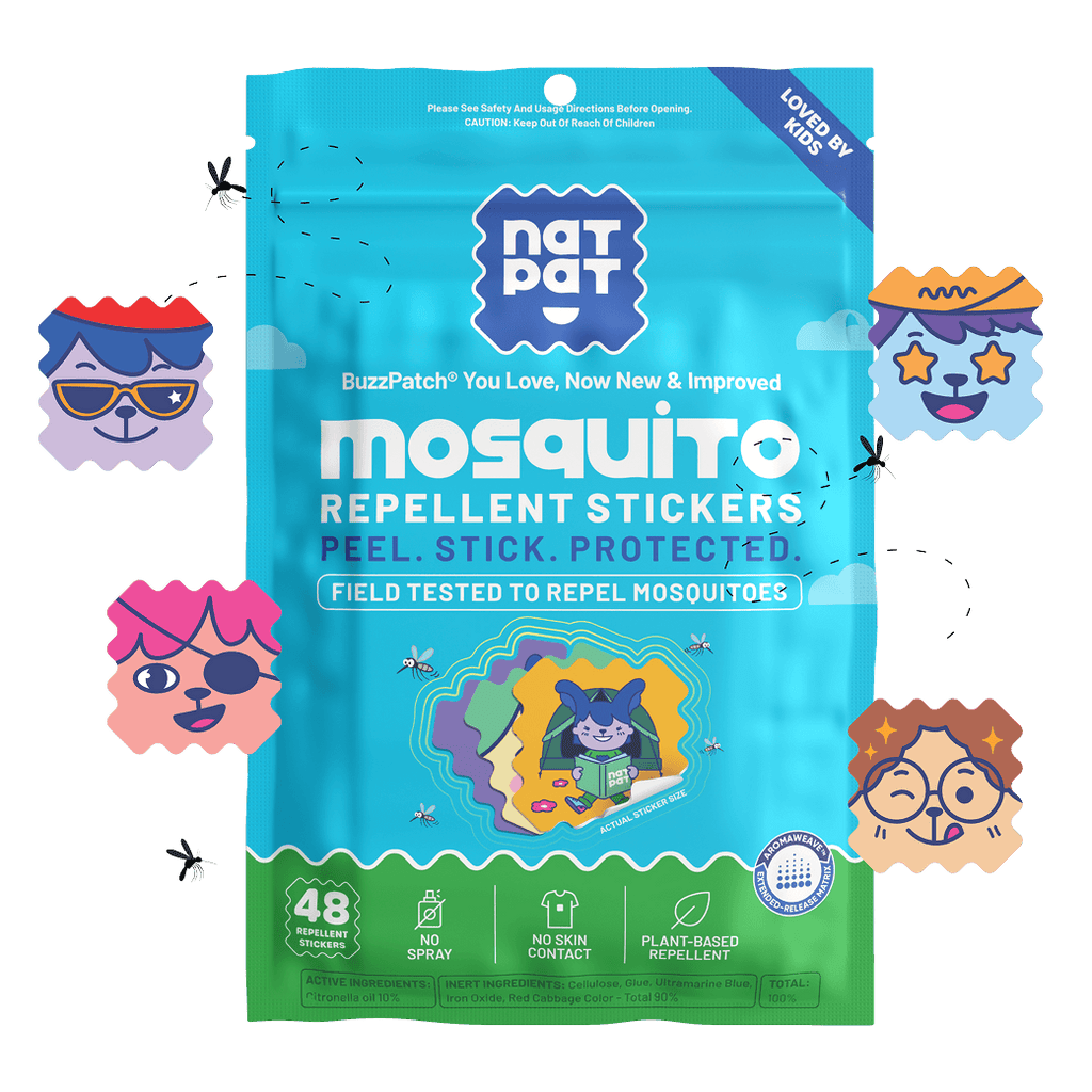 BuzzPatch kids mosquito repellent stickers pack