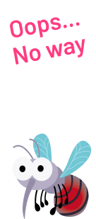 Mosquito with bubble