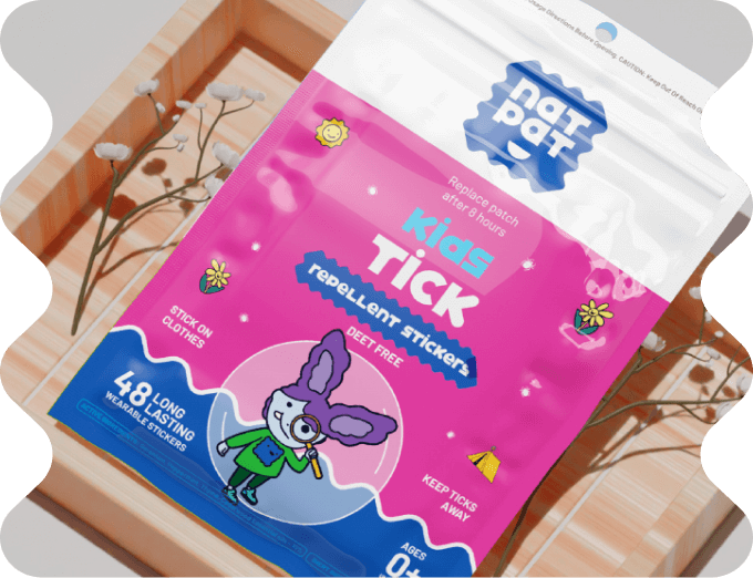 Buy Kids Tick Repellent Stickers | Safe & Natural | NATPAT TrailPatch