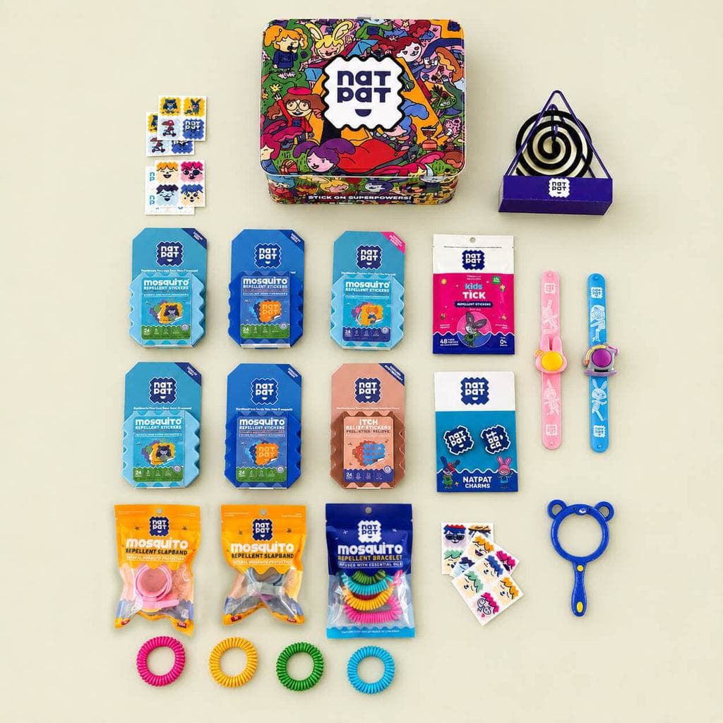 Zero Bites Kit contents in the collectible treasure case