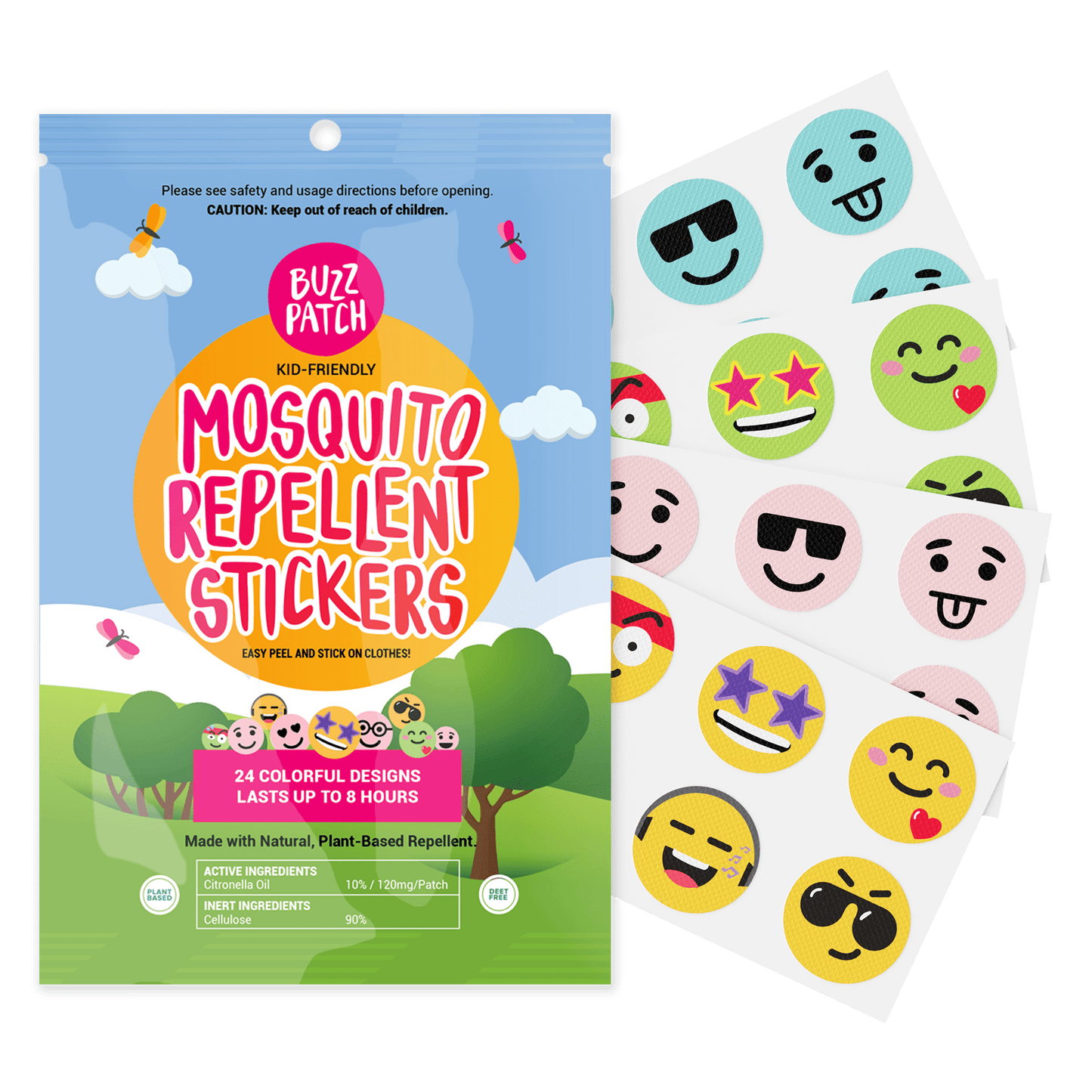 30 x BuzzPatch individual resale packets in a Retail Display Box - US