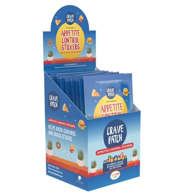 30 x CravePatch Appetite Control Stickers individual resale packets in a Retail Display Box big image 5