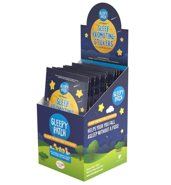 30 x SleepyPatch Sleep Promoting Stickers individual resale packets in a Retail Display Box big image 1