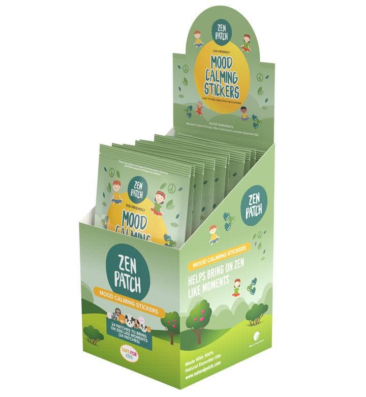 30 x ZenPatch Mood Calming Stickers individual resale packets in a Retail Display Box big image 1