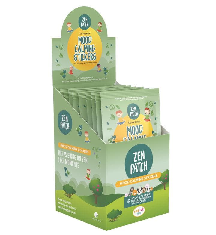 30 x ZenPatch Mood Calming Stickers individual resale packets in a Retail Display Box big image 5