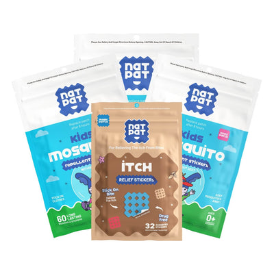 3 Packs of BuzzPatch Kids Stickers + 1 Pack MagicPatch Itch Relief Stickers