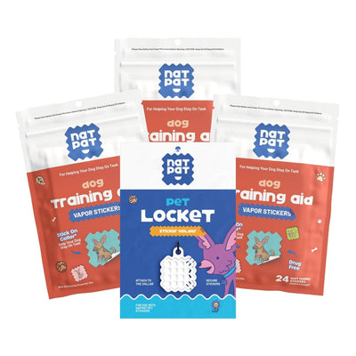 3 Packs of Dog Training Aid Stickers + 1 Pet Locket