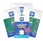 3 Packs of Pet Zen Vapor Stickers + 1 Pet Locket