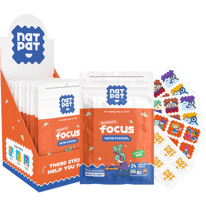 30 x FocusPatch Focus Enhancing Stickers individual resale packets in a Retail Display Box*