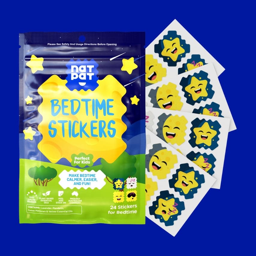 30 x SleepyPatch Sleep Promoting Stickers individual resale packets in a Retail Display Box*