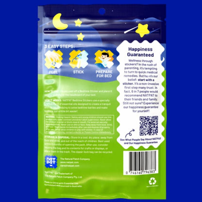 30 x SleepyPatch Sleep Promoting Stickers individual resale packets in a Retail Display Box*