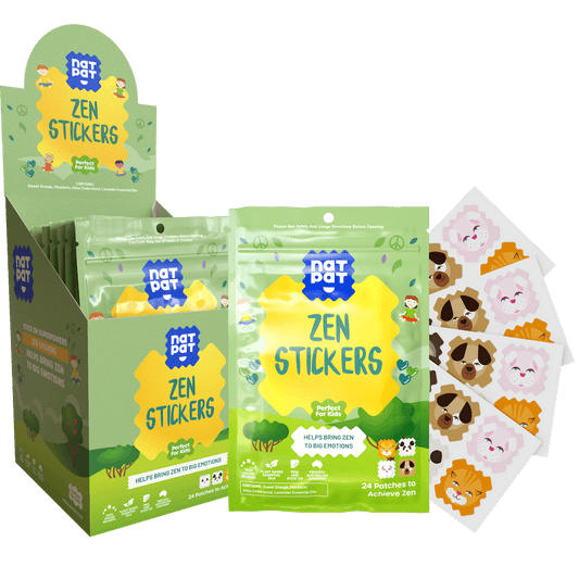 30 x ZenPatch Mood Calming Stickers individual resale packets in a Retail Display Box*