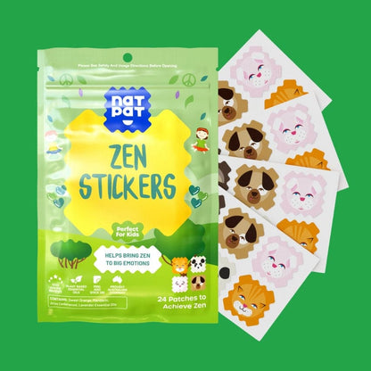 30 x ZenPatch Mood Calming Stickers individual resale packets in a Retail Display Box*