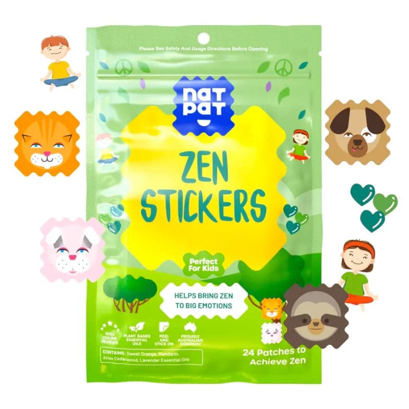 30 x ZenPatch Mood Calming Stickers individual resale packets in a Retail Display Box*