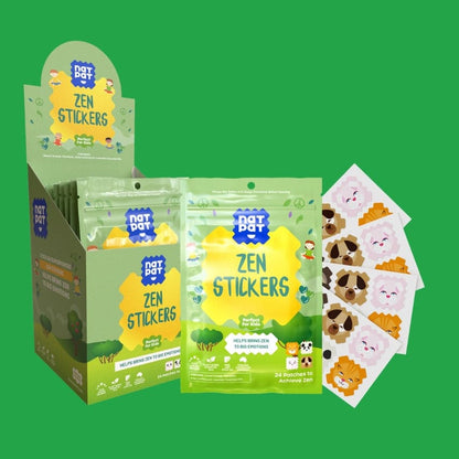 30 x ZenPatch Mood Calming Stickers individual resale packets in a Retail Display Box*