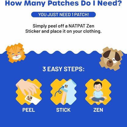 30 x ZenPatch Mood Calming Stickers individual resale packets in a Retail Display Box*