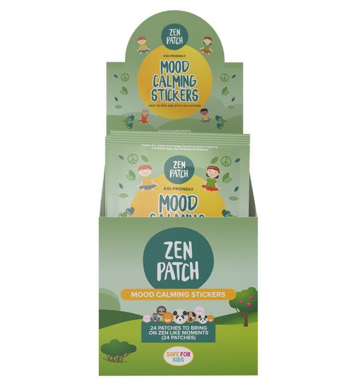30 x ZenPatch Mood Calming Stickers individual resale packets in a Retail Display Box*