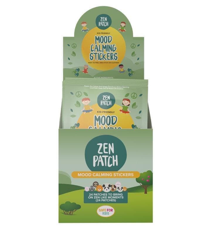 30 x ZenPatch Mood Calming Stickers individual resale packets in a Retail Display Box - AU