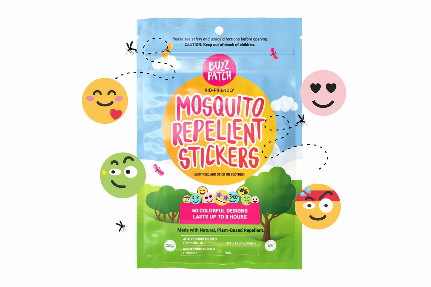 BuzzPatch Mosquito Repellent Patches - AU