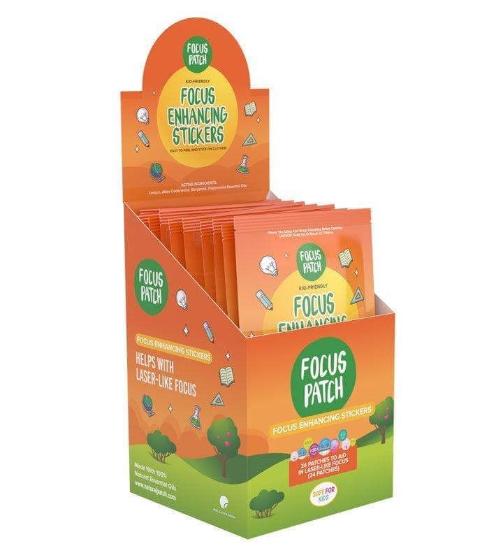 30 x FocusPatch Focus Enhancing Stickers individual resale packets in a Retail Display Box - HA NZ big image 5
