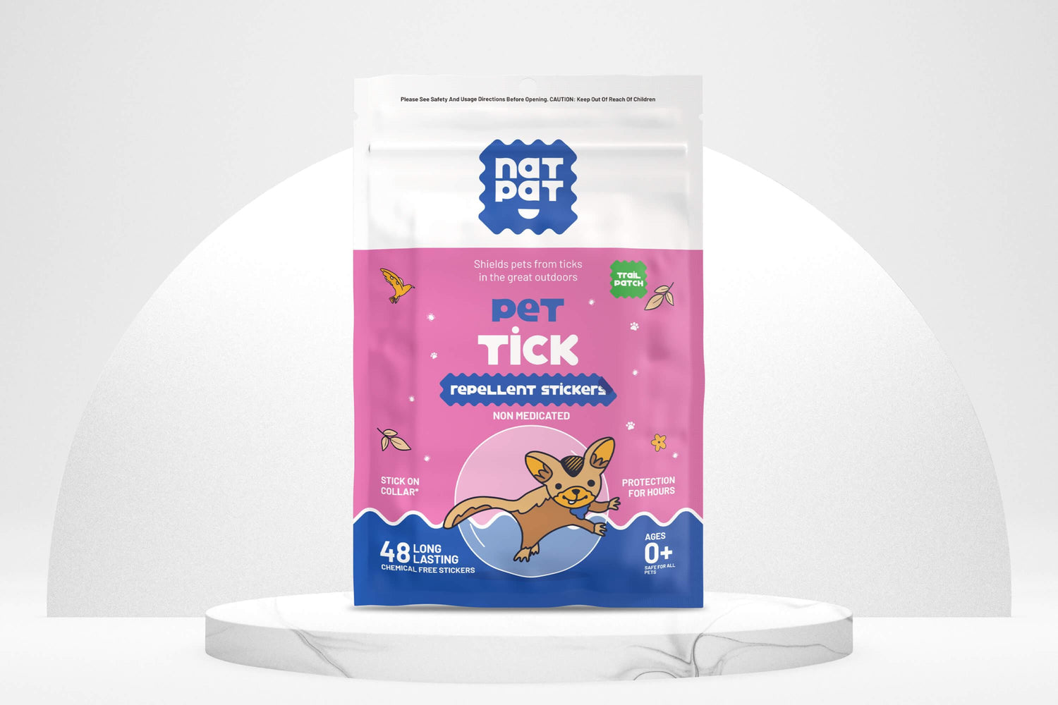 Pet Tick Repellent Stickers big image 2