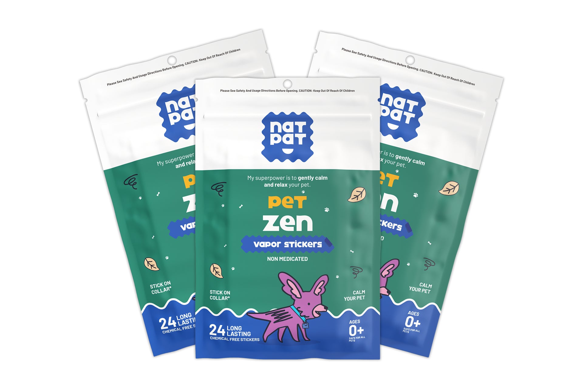 Pet Zen Vapor Stickers – Dog Stress Relief