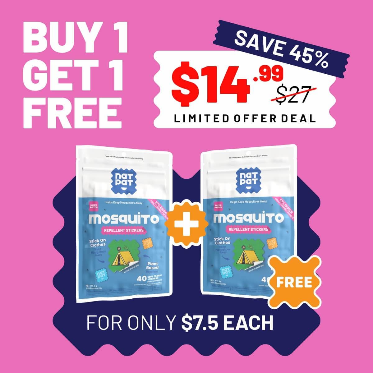 BuzzPatch - Mosquito Patches For Adults (Exclusive Offer)