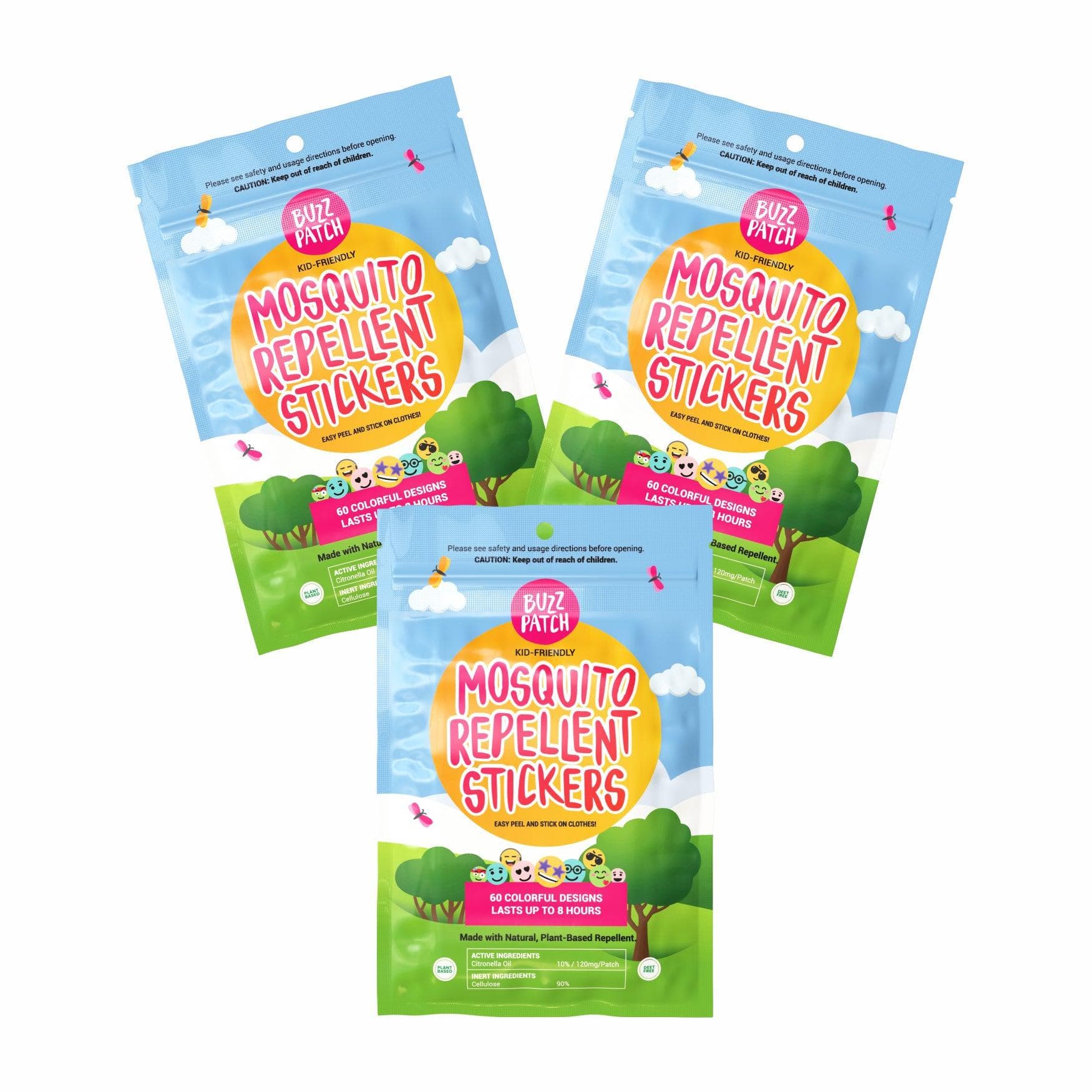 BuzzPatch Mosquito Repellent Stickers | The Natural Patch Co