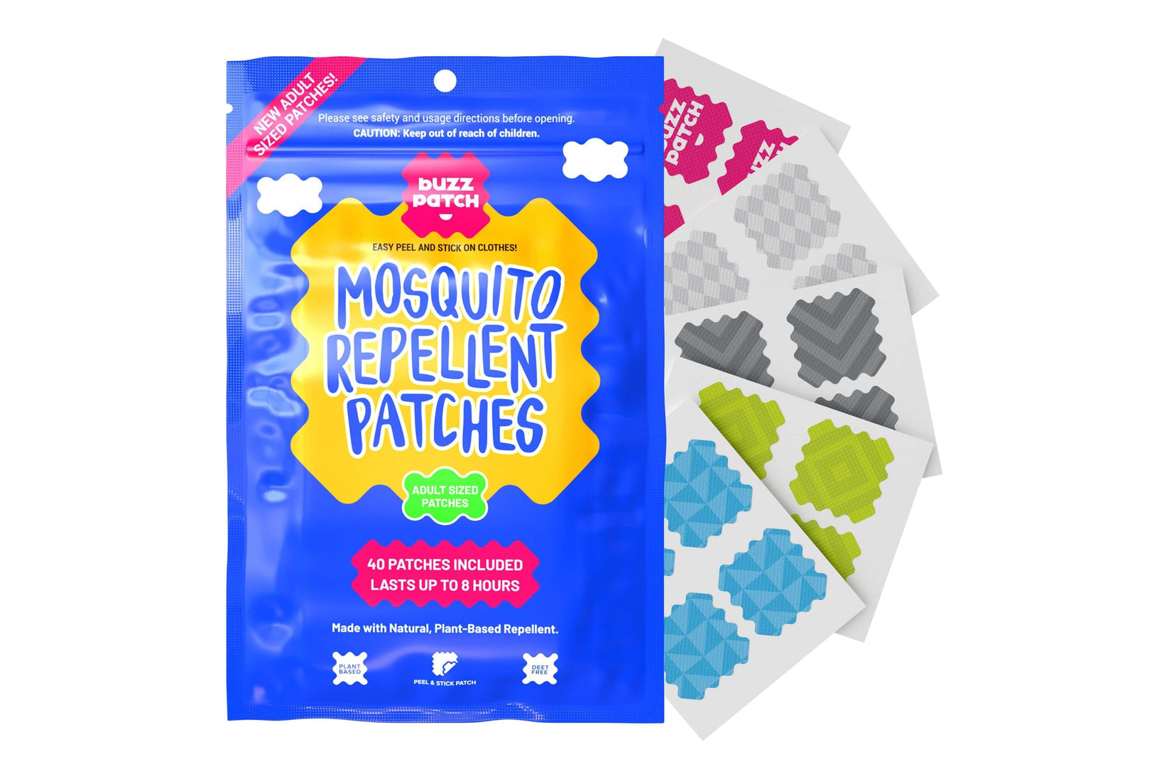 BuzzPatch Mosquito Repellent Stickers | The Natural Patch Co