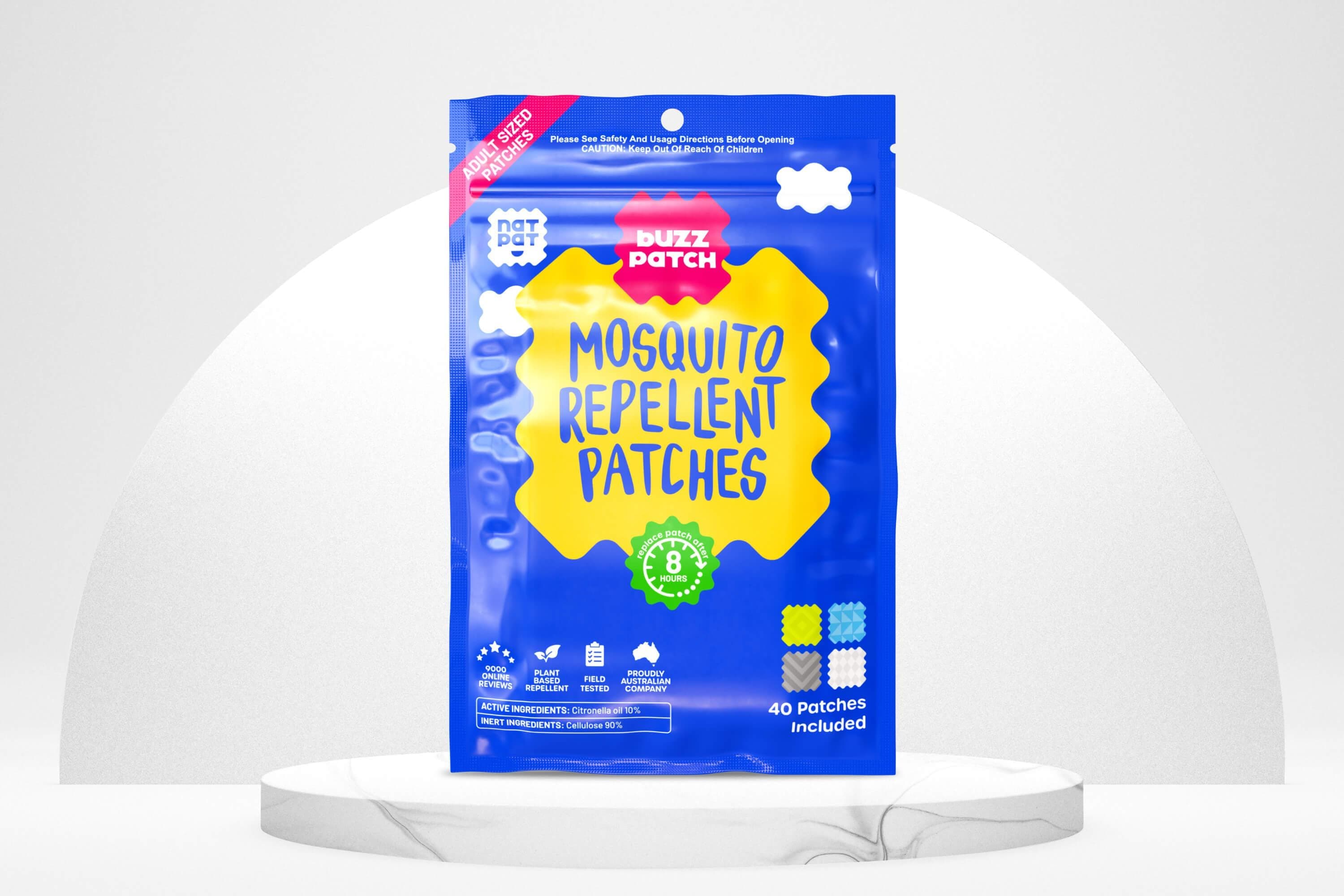 BuzzPatch Mosquito Repellent Stickers | The Natural Patch Co