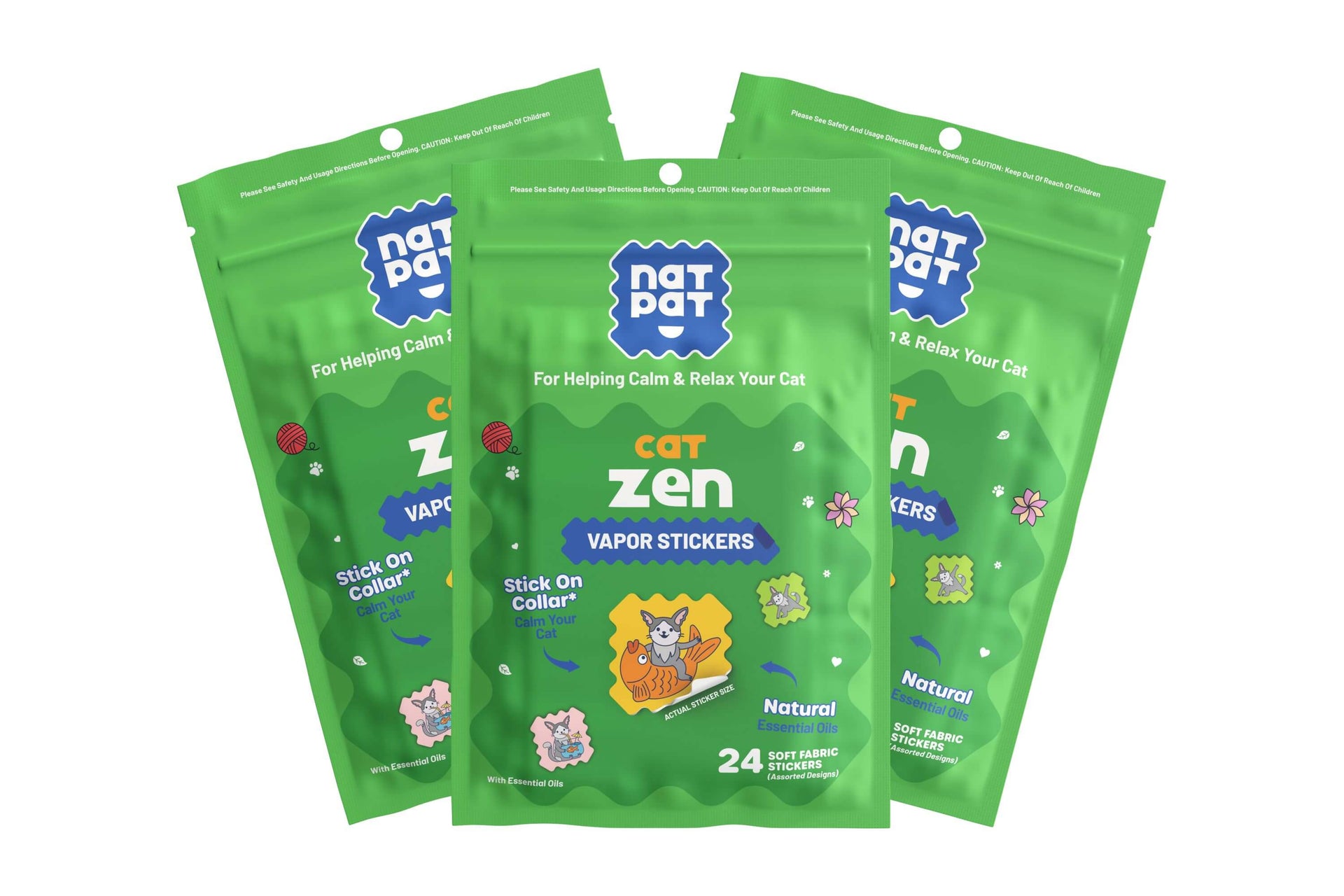 Cat Zen Stickers – Cat Stress Relief