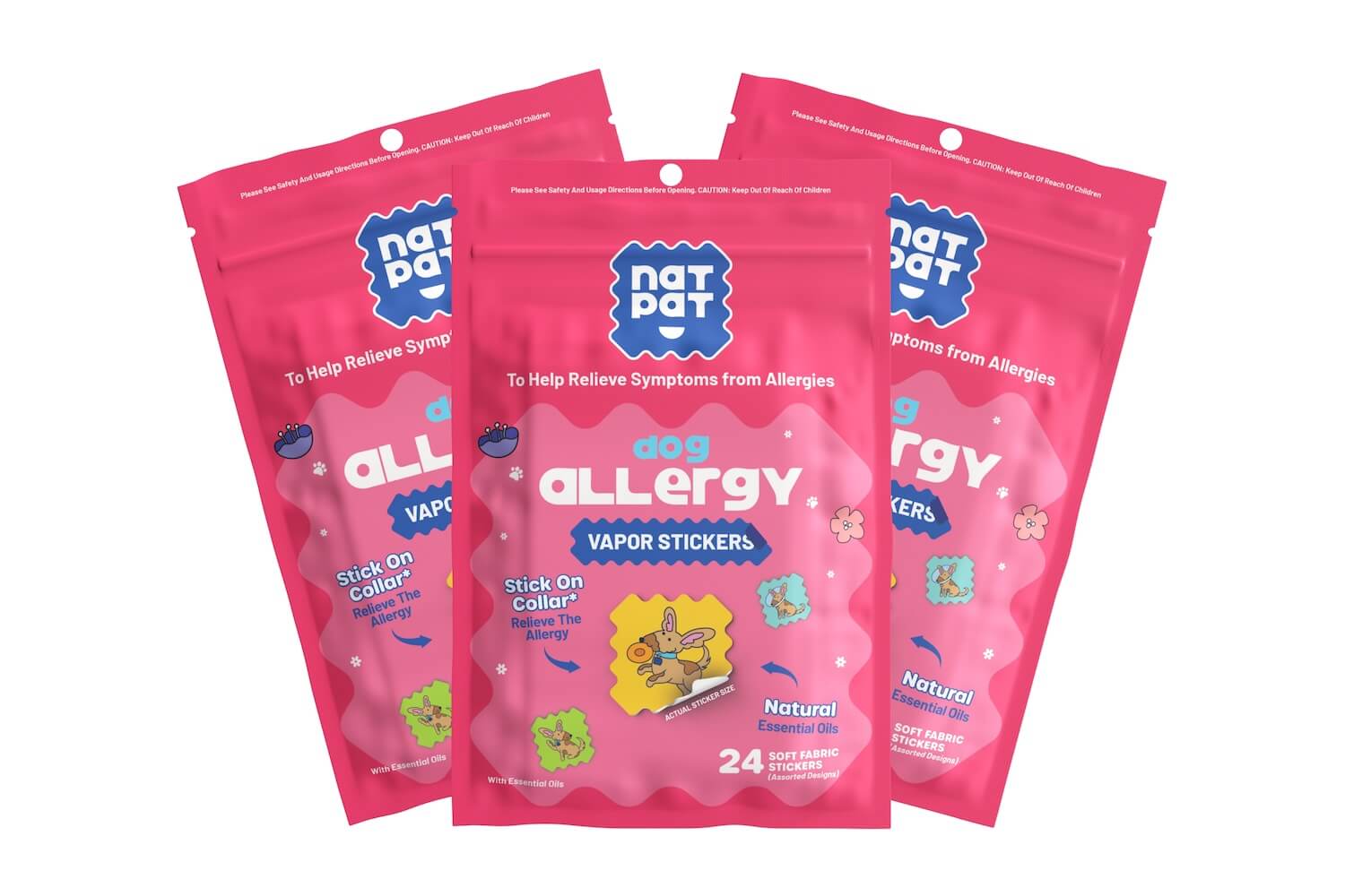 Dog Allergy Relief Vapor Stickers