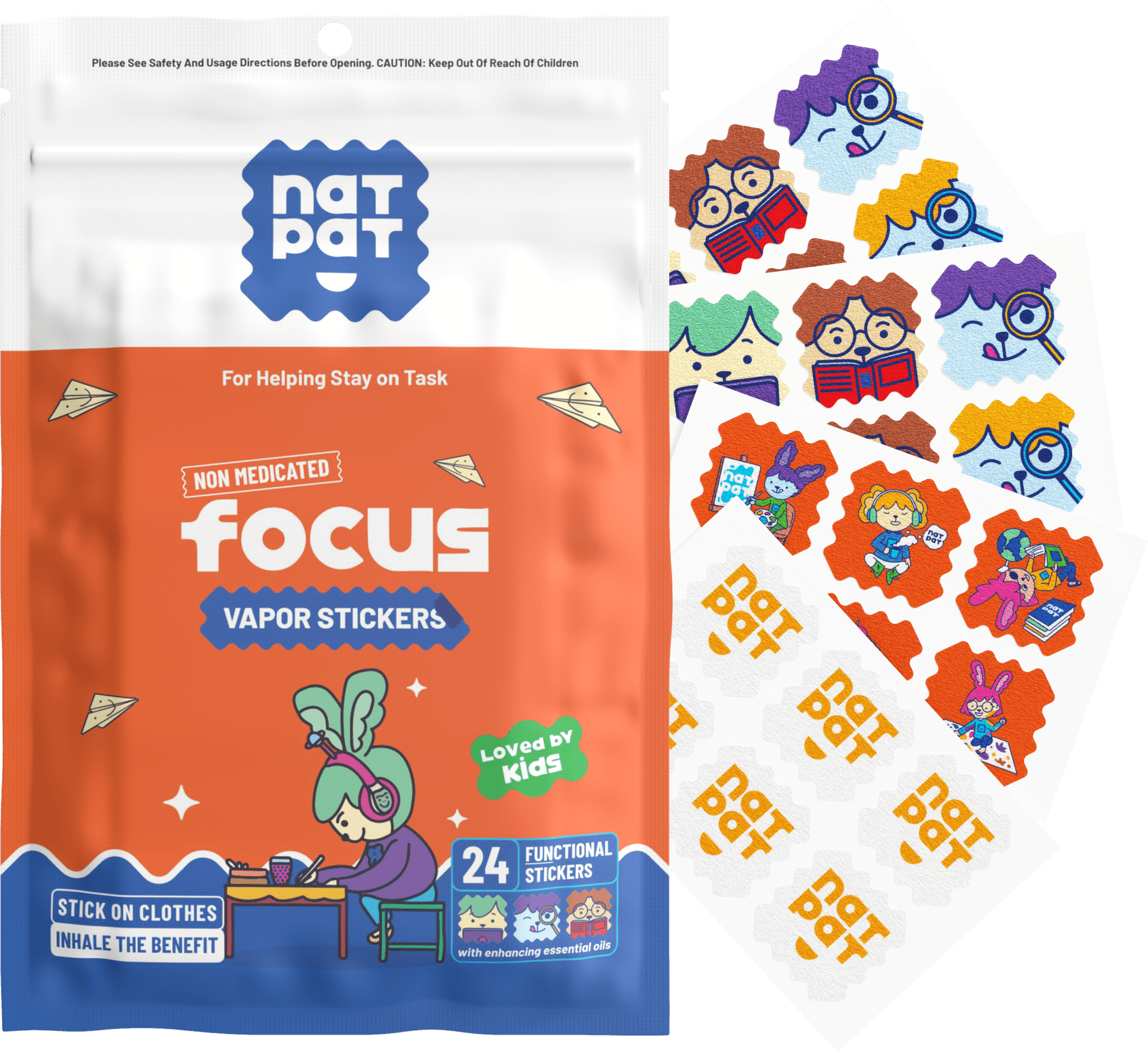 Focus Enhancing Stickers for Kids & Adults 🎯 | NATPAT