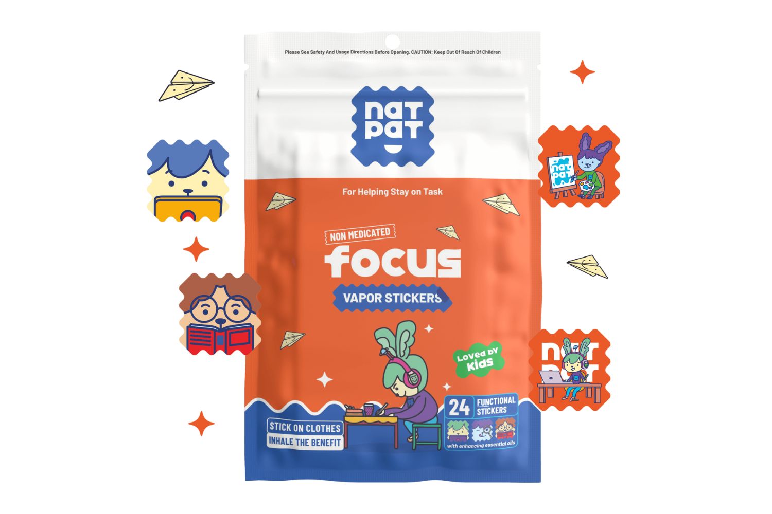 Focus Enhancing Stickers for Kids & Adults 🎯 | NATPAT