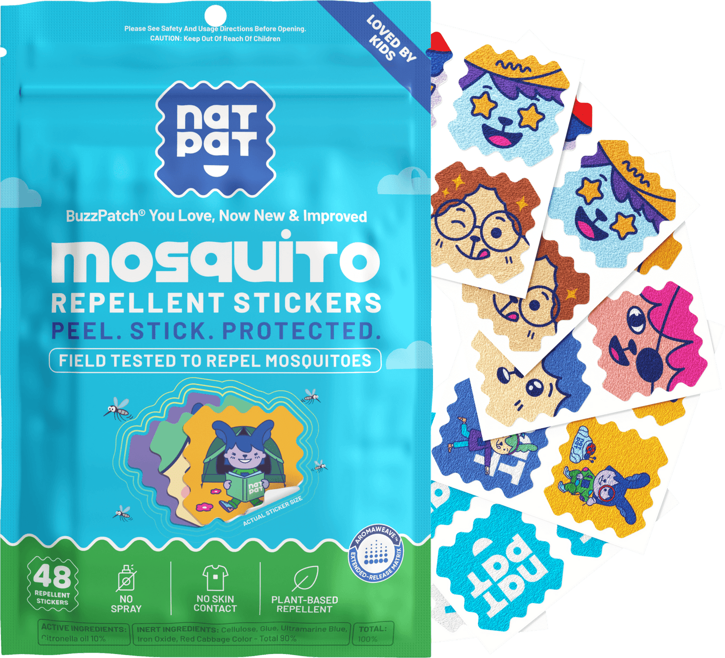 Mosquito Stickers for Kids