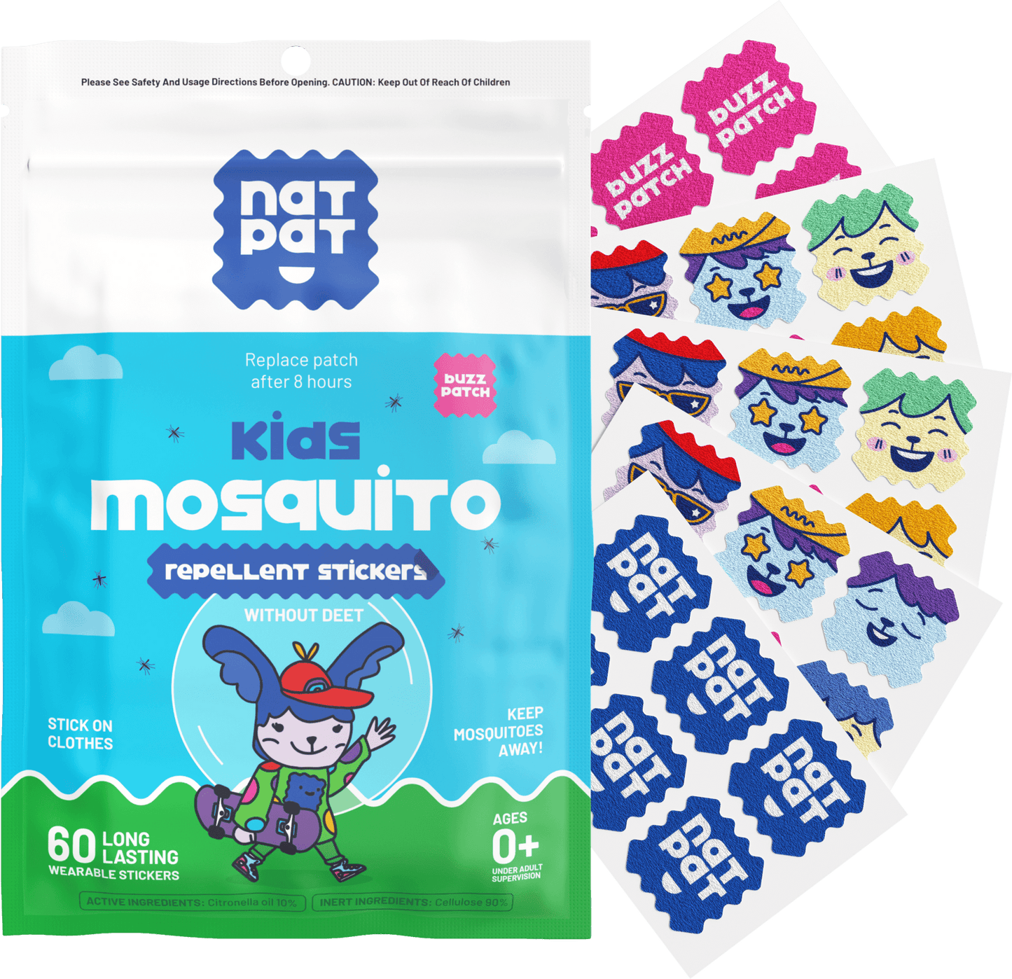 Natural Mosquito Repellent Patches for Kids