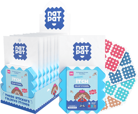NatPat Kids Itch Relief Stickers 16s - 10 Resale Packs in a Display Box