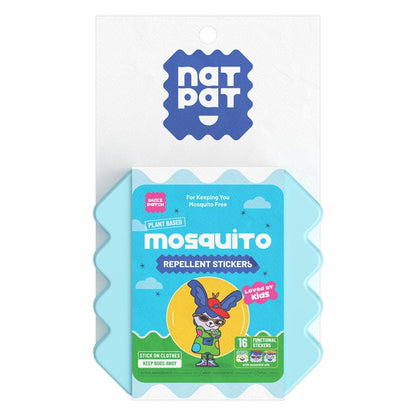NatPat Kids Mosquito Repellent Stickers 16s - 10 Resale Packs in a Display Box