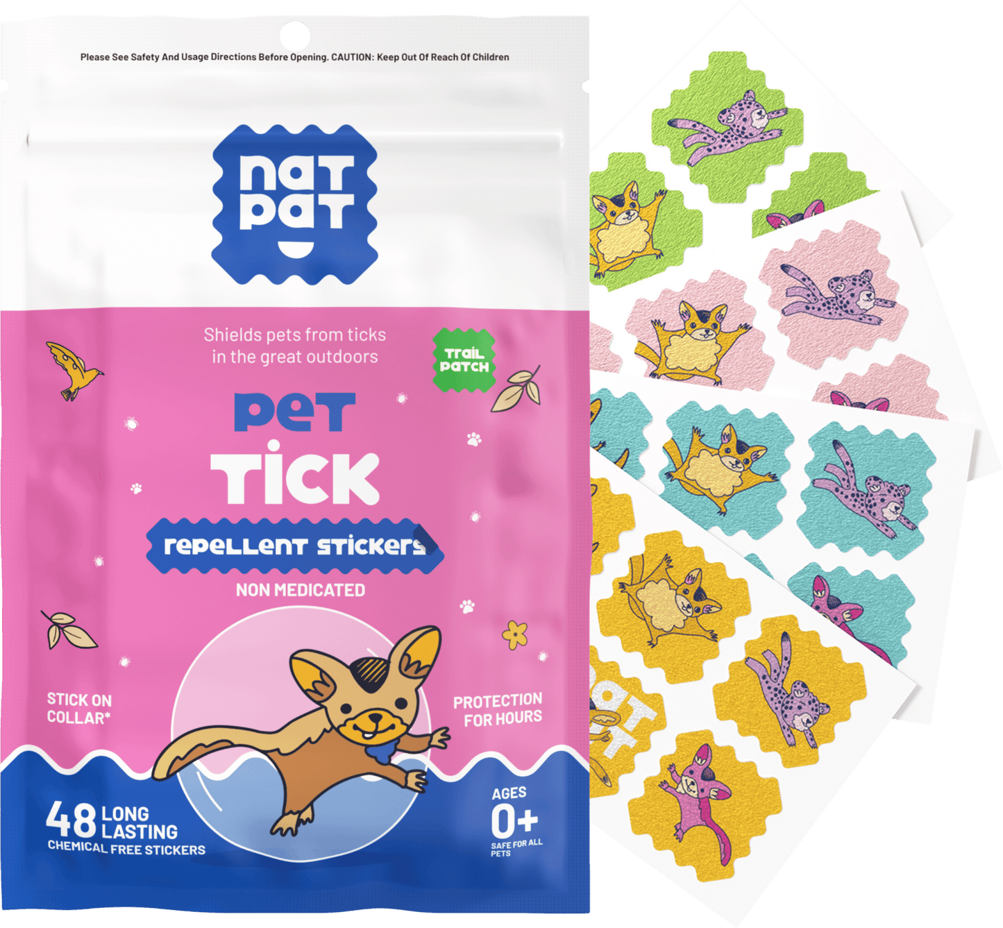 Pet Tick Repellent Stickers